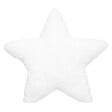 ATMOSPHERA - Coussin décoratif Étoile en Fourrure Blanche motif brodé 39 x 39 cm - vignette