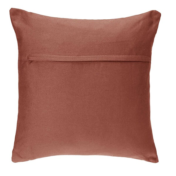 ATMOSPHERA - Coussin déhoussable en Coton Terracotta 38 x 38 cm - large