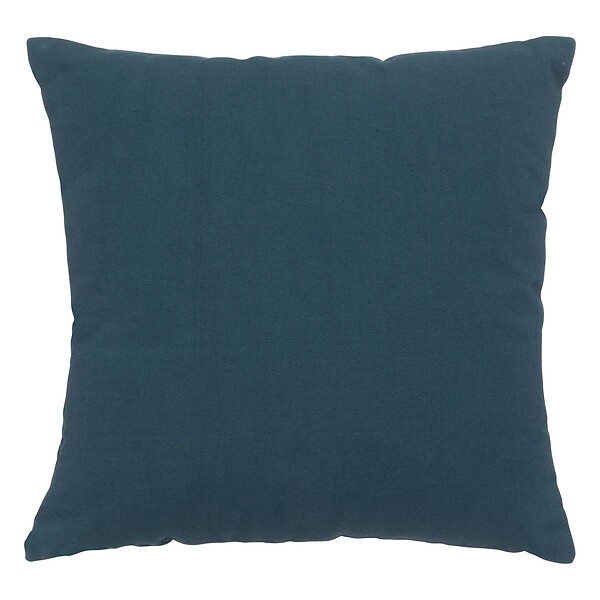 ATMOSPHERA - Coussin déhoussable en Coton Bleu Egéen 38 x 38 cm - large