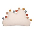 ATMOSPHERA - Coussin décoratif Nuage en Coton avec Pompons 30 x 50 cm - vignette