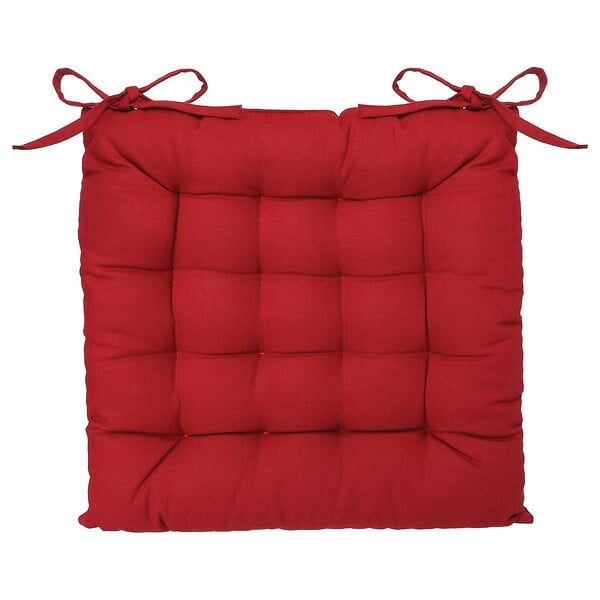 JARDIDECO - Coussin pour chaise de jardin Rouge 38 x 38 cm - large