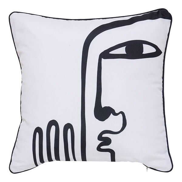ATMOSPHERA - Housse de coussin d'extérieur Nolan 40x40cm déperlant blanc - large