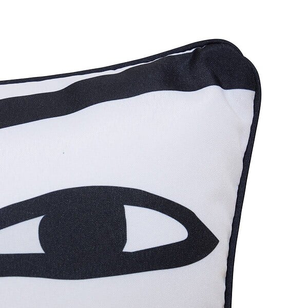 ATMOSPHERA - Housse de coussin d'extérieur Nolan 40x40cm déperlant blanc - large