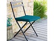 HESPERIDE - Galette de chaise de jardin 40 x 40 cm Bleu Canard - Hespéride - vignette