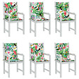 VIDAXL - vidaXL Coussins de chaise à dossier bas lot de 6 multicolore tissu - vignette