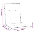 VIDAXL - vidaXL Coussins de chaise de jardin à dossier bas lot de 6 beige - vignette