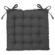 JARDIDECO - Coussin pour chaise de jardin Gris Foncé 38 x 38 cm - vignette