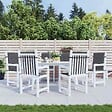 VIDAXL - vidaXL Coussins de chaise de jardin à dossier bas lot de 6 anthracite - vignette