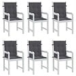 VIDAXL - vidaXL Coussins de chaise de jardin à dossier bas lot de 6 anthracite - vignette