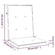 VIDAXL - vidaXL Coussins de chaise de jardin à dossier bas lot de 6 anthracite - vignette