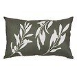 ATMOSPHERA - Housse de coussin d'extérieur Tileo 50x30cm motif feuilles vert foncé - vignette
