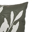ATMOSPHERA - Housse de coussin d'extérieur Tileo 50x30cm motif feuilles vert foncé - vignette