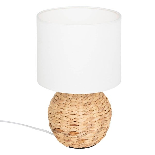 ATMOSPHERA - Lampe à poser boule "Sand" jacinthe beige H37cm - large