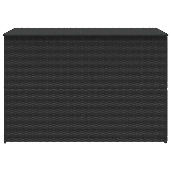 VIDAXL - vidaXL Boîte de rangement de jardin noir 150x100x100 cm résine tressée - large