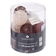 ATMOSPHERA - Guirlande décorative à piles 10 LED Boules en Coton D 6 x L 165 cm - Multicolore - vignette