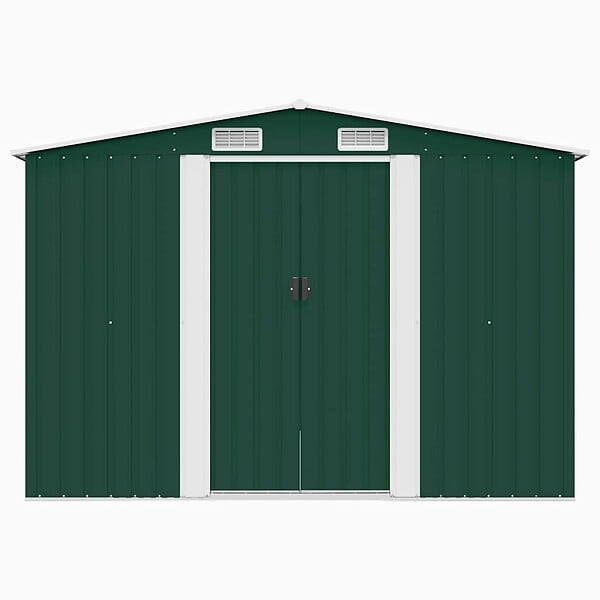 VIDAXL - vidaXL Abri de jardin 257x298x178 cm Métal Vert - large