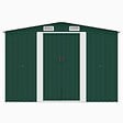 VIDAXL - vidaXL Abri de jardin 257x298x178 cm Métal Vert - vignette