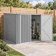 VIDAXL - vidaXL Abri de jardin Gris 195x198x159 cm Acier galvanisé - vignette