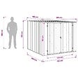 VIDAXL - vidaXL Abri de jardin Gris 195x198x159 cm Acier galvanisé - vignette
