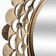 ATMOSPHERA - Grand Miroir mural Fleur Or en métal D 91 cm - vignette