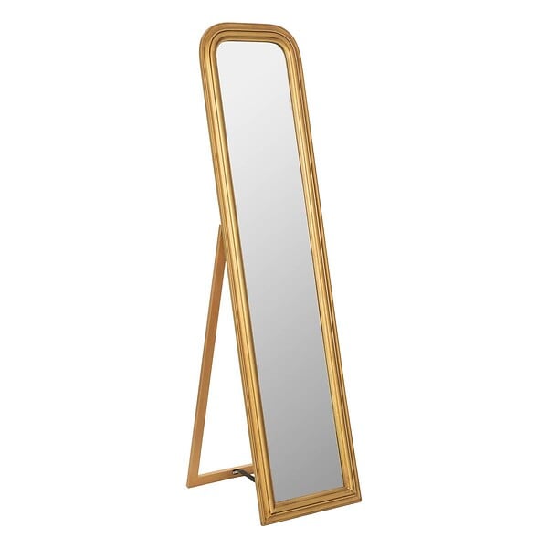 ATMOSPHERA - Miroir sur pied "Adèle" doré H160cm - large