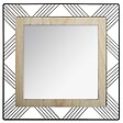 ATMOSPHERA - Miroir "Joe" métal noir 45x45cm - vignette
