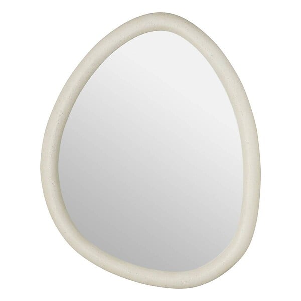 ATMOSPHERA - Miroir mural Chesni blanc 60x47cm - large