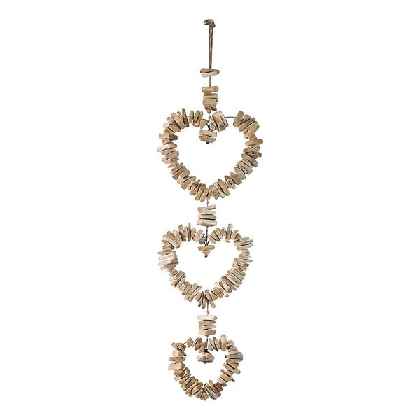 ATMOSPHERA - Décoration murale coeur Agnes H94cm en bois - large