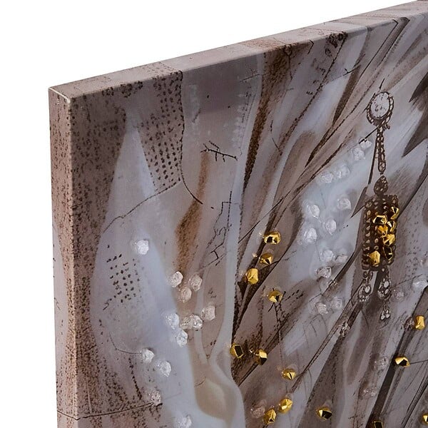 ATMOSPHERA - Toile imprimée Mercury doré 60x60cm - large