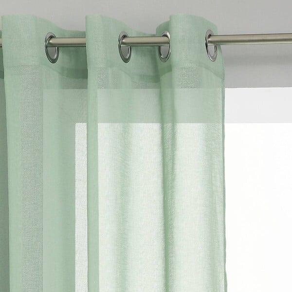 ATMOSPHERA - Voilage Etamine vert céladon 140x240cm - large