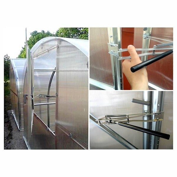 KLASIKA GREENHOUSES - Ouvre-fenêtre et ouvre-porte automatique pour serre UNIVENT, 14 kg, aluminium - large