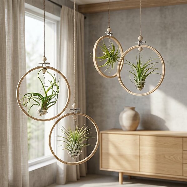 BLOOMIQUE - Lot de 10 - Tillandsia - Plantes aériennes - Dépolluantes - Très faciles d’entretien - 5-15 cm - large