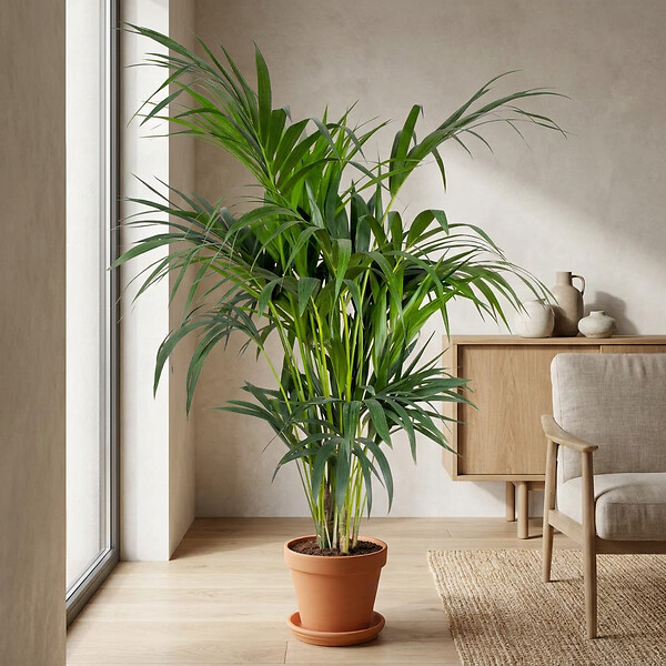 BLOOMIQUE - Howea Forsteriana - Palmier Kentia - Plante d’intérieur - Dépolluante - H. 120-140 cm - P. 24 cm - large