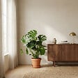 BLOOMIQUE - Monstera Deliciosa - Monstera - Plantes d’intérieur - Dépolluante - H. 70-80 cm - P. 21 cm - vignette
