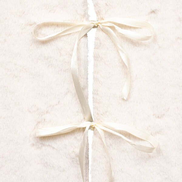 ATMOSPHERA - TAPIS SAPIN FOURRURE CREME - large