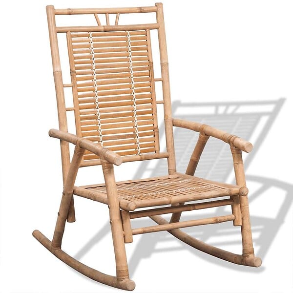 VIDAXL - vidaXL Chaise à  bascule en bambou - large