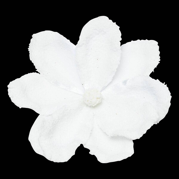 FEERIC LIGHTS & CHRISTMAS - Fleur de Noël magnolia enneigée 21 cm - large
