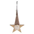 FEERIC LIGHTS & CHRISTMAS - Suspension de sapin gnome sur étoile en bois 19 cm - vignette