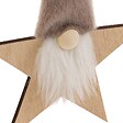 FEERIC LIGHTS & CHRISTMAS - Suspension de sapin gnome sur étoile en bois 19 cm - vignette