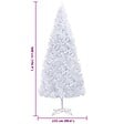 VIDAXL - vidaXL Sapin de Noël artificiel 500 cm Blanc - vignette