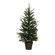 FEERIC LIGHTS & CHRISTMAS - Sapin de Noël artificiel Vert 2 tons dans un pot cuivré H 100 cm - vignette