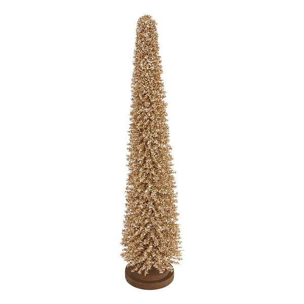 FEERIC LIGHTS & CHRISTMAS - Sapin de Noël pailleté doré H. 55 cm - large