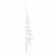 VIDAXL - vidaXL Demi sapin de Noël artificiel mince avec support Blanc 150 cm - vignette