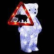 FEERIC LIGHTS & CHRISTMAS - Déco lumineuse Ours 50 LED Blanc H 40 cm - vignette