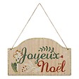 FEERIC LIGHTS & CHRISTMAS - Déco de Noël Pancarte en Bois Joyeux Noël H 33 cm - vignette