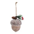 FEERIC LIGHTS & CHRISTMAS - Sujet de Noël Cagette Bois Noisette - vignette
