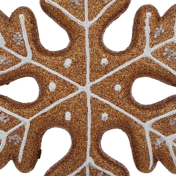 FEERIC LIGHTS & CHRISTMAS - Suspension de Noël Flocon aspect Cookie H 21 cm - large