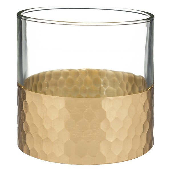 FEERIC LIGHTS & CHRISTMAS - Photophore métal Facete verre 8cm - large