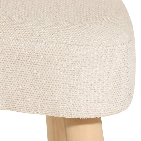 ATMOSPHERA - Tabouret "Thena" blanc ivoire - large