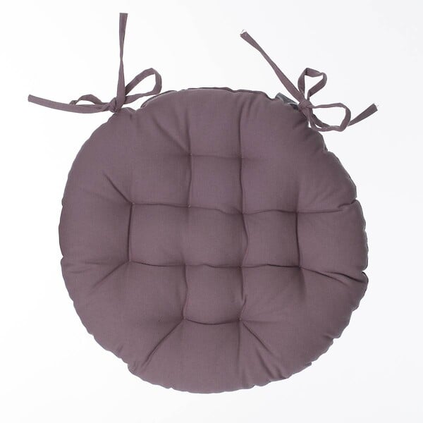 ATMOSPHERA - Galette de chaise ronde gris taupe D38cm - large